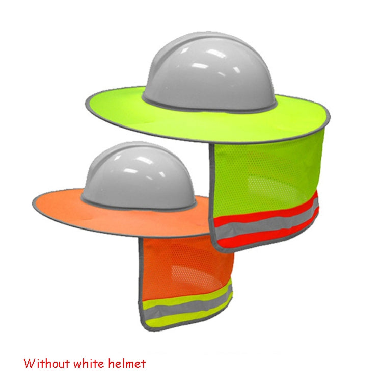 Construction Site Outdoor Construction Foldable Reflective Safety Sun Hat, Size: One Size(Fluorescent Yellow)