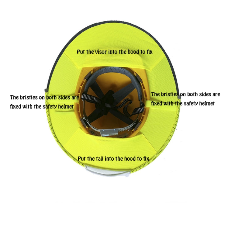 Construction Site Outdoor Construction Foldable Reflective Safety Sun Hat, Size: One Size(Fluorescent Orange)
