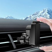 Vehicle-mounted Intelligent Induction Electric Mobile Phone Holder Car Air Outlet Navigation Frame(Abyss Black)