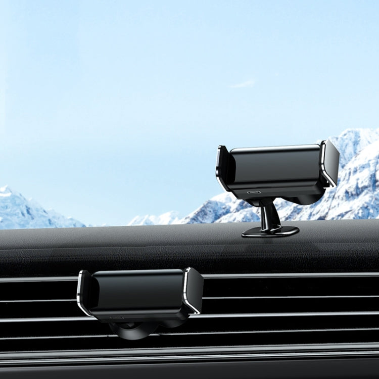Vehicle-mounted Intelligent Induction Electric Mobile Phone Holder Car Air Outlet Navigation Frame(Abyss Black)