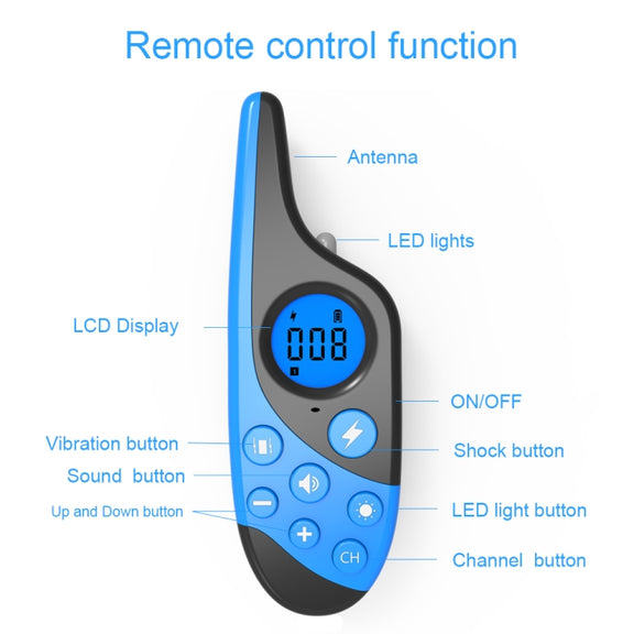 L-818 500M Dog Training Device Rechargeable Remote Control Pet Bark Stopper