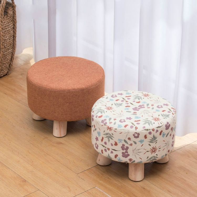 Fashion Creative Small Stool Living Room Home Solid Wood Small Chair(Grey)