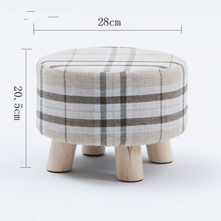 Fashion Creative Small Stool Living Room Home Solid Wood Small Chair(Blue)