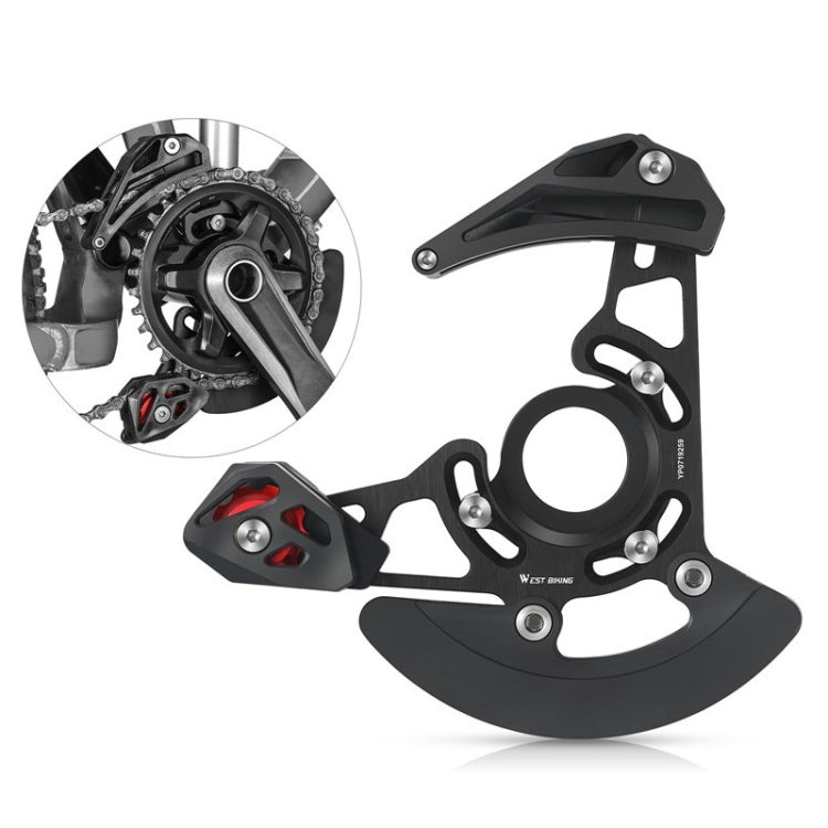 WEST BIKING YP0719259 Mountain Bike Chain Guide Support 32T-38T Gear Piece(Black)