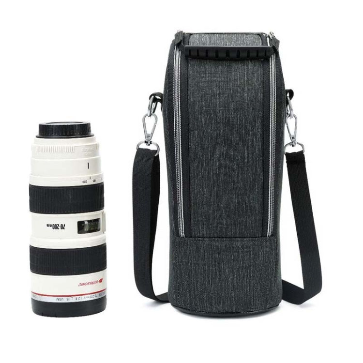 DULUDA 302 Breathable Water-resistant And Shockproof Telephoto Camera Lens Bag(Gray Black)
