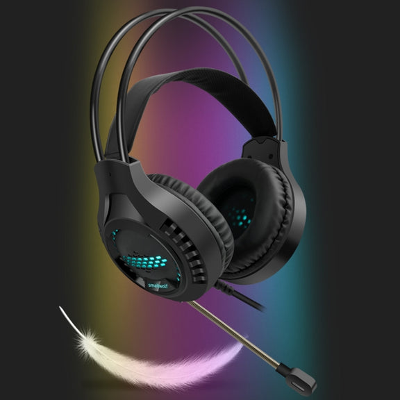 Smailwolf AK3 Headset Game Headphones Wired Luminous Desktop Computer Headset, Style: USB Single-plug