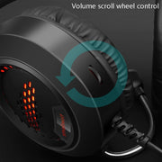 Smailwolf AK3 Headset Game Headphones Wired Luminous Desktop Computer Headset, Style: USB Single-plug