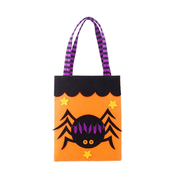 Halloween Non-woven Gift Candy Bag Cartoon Holiday Decoration Props(Spider)
