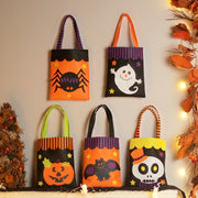 Halloween Non-woven Gift Candy Bag Cartoon Holiday Decoration Props(Pumpkin)