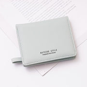 BATSIOE Short Type Ladies Wallet Small Fresh Two-Fold Student Bag Simple Multi-Card Coin Purse(Green)