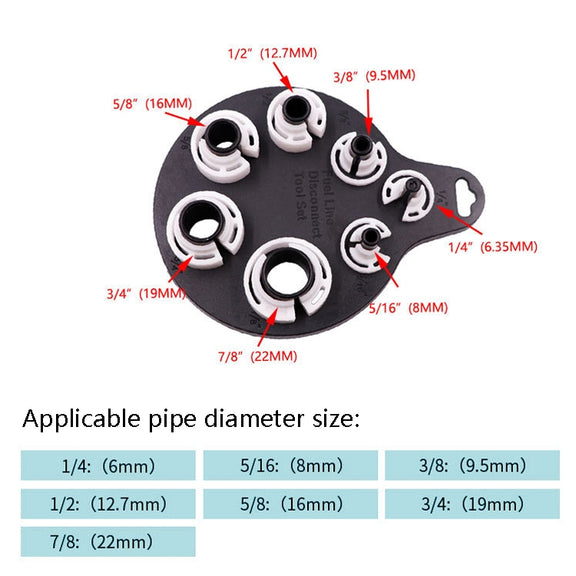 4 PCS Tracheer Dedicated Disassembled Automobile Air Conditioning Repair Tool(Air-conditioning Tubing Disassembler)