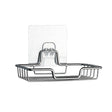 Stainless Steel Wall-Mounted Bathroom Soap Storage Rack, Style: Single Layer With Sticker - Shelves by PMC TechLife | Online Shopping South Africa | PMC TechLife