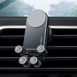 Oatsbasf Car Gravity Metal Bracket Scalable and Stable Mobile Phone Bracket Folding Screen Mobile Phone Exclusive Car Bracket(Outlet Black) - Universal Car Holders by Oatsbasf | Online Shopping South Africa | PMC TechLife | Buy Now Pay Later Mobicred