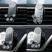 Oatsbasf Car Gravity Metal Bracket Scalable and Stable Mobile Phone Bracket Folding Screen Mobile Phone Exclusive Car Bracket(Outlet Black)