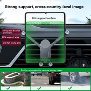 Oatsbasf Car Gravity Metal Bracket Scalable and Stable Mobile Phone Bracket Folding Screen Mobile Phone Exclusive Car Bracket(Outlet Silver)