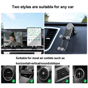 Oatsbasf Car Gravity Metal Bracket Scalable and Stable Mobile Phone Bracket Folding Screen Mobile Phone Exclusive Car Bracket(Outlet Black)
