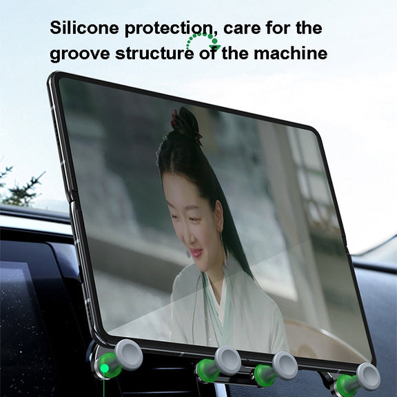 Oatsbasf Car Gravity Metal Bracket Scalable and Stable Mobile Phone Bracket Folding Screen Mobile Phone Exclusive Car Bracket(Outlet Black)