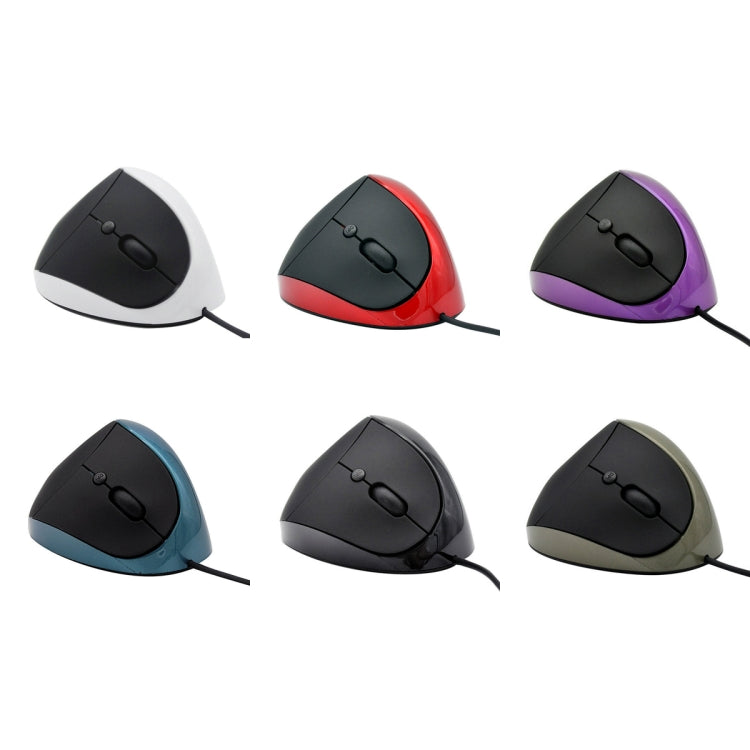 JSY-05 6 Keys Wired Vertical Mouse Ergonomics Brace Optical Mouse(Blue)