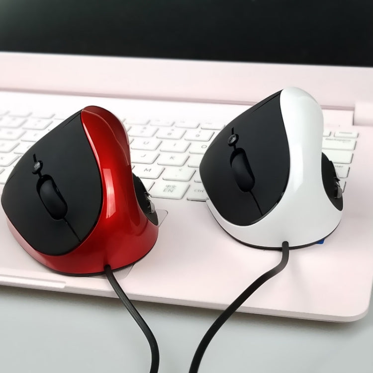 JSY-05 6 Keys Wired Vertical Mouse Ergonomics Brace Optical Mouse(Blue)