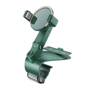 ZJ088 Car Mobile Phone Bracket Car Central Control Instrument Panel Rearview Mirror Multifunctional AR Navigation Bracket(Green)