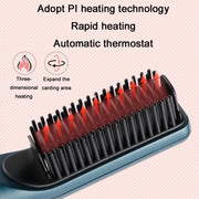 2 In 1 Curling And Straightening Dual-Use Mini Multi-Function Hair Straightener, Colour : White