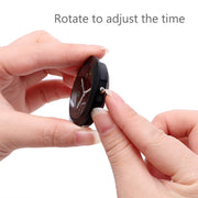 Car Clock Night Light Electronic Clock Car Decoration Quartz(Black Border)
