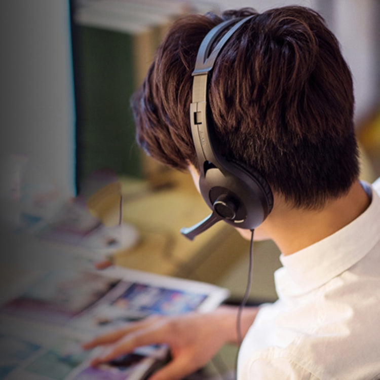 Edifier K800 Desktop Computer Gaming Headset with Microphone, Cable Length: 2m, Style:Single Hole