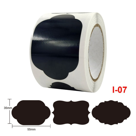 PVC Removable Water-resistant Sticker Kitchen Decoration Blackboard Label, Size: 55x35mm(I-07)