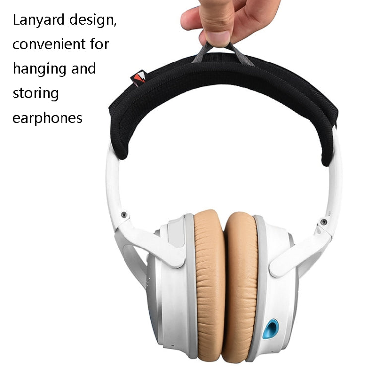 10 PCS G12S Headset Earphone Protection Cover Neoprene Head Beam Protection Pad(Small-Black)