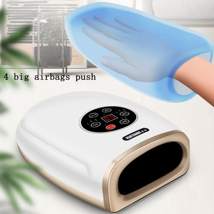 Hand Finger Joint Massager Wrist Palm Physiotherapy Mouse Hand Meridian Acupoint Massager, Specification: Plug(Pearl White)