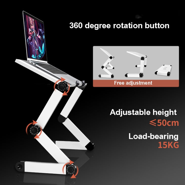 Oatsbasf Folding Computer Desk Laptop Stand Foldable Lifting Heightening Storage Portable Rack,Style: L01 Black