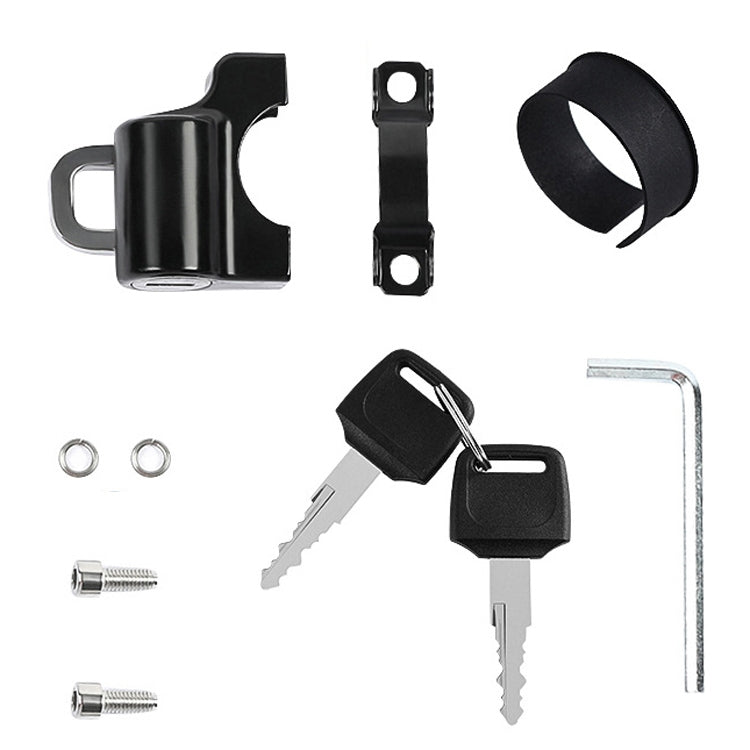 Electric Car Helmet Lock Anti-Theft Fixed Multi-Function Lock Bicycle Handle Fixed Helmet Anti-Theft Lock Helmet Lock + Reminder Rope