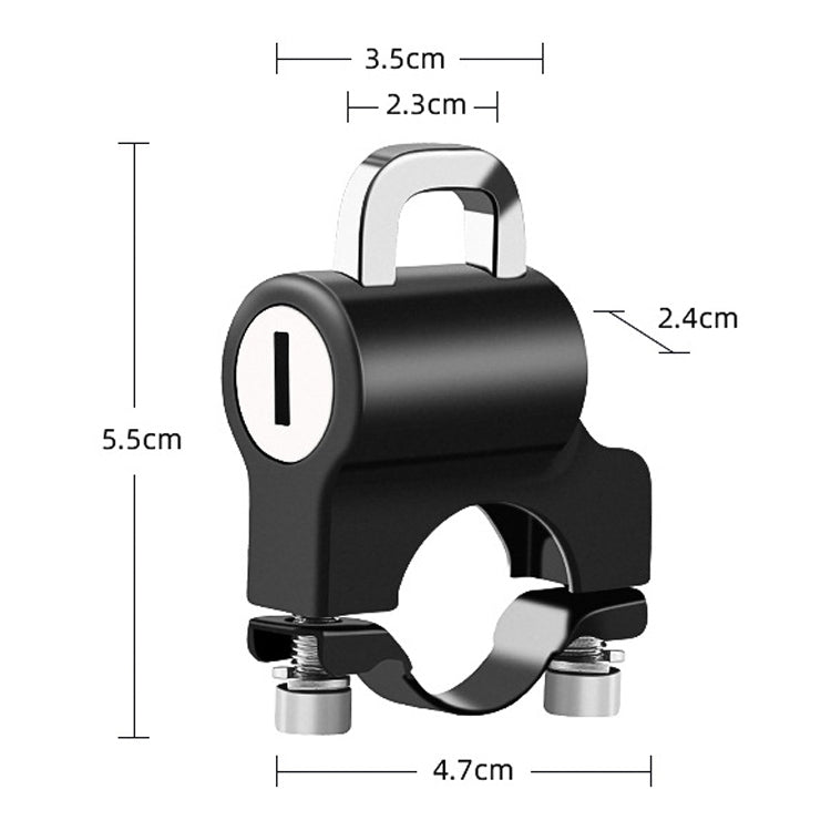 Electric Car Helmet Lock Anti-Theft Fixed Multi-Function Lock Bicycle Handle Fixed Helmet Anti-Theft Lock Helmet Lock + Reminder Rope