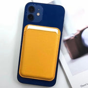 MagSafe Magnetic Leather Card Case Holster For iPhone (Indigo Sea BLue)