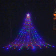 10LM 350 LED Star Waterfall Light Christmas Tree String Lights Outdoor Meteor Light, Plug Spec: US Plug(RGB Light) - Decoration Lamps by PMC TechLife | Online Shopping South Africa | PMC TechLife