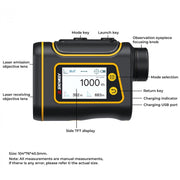 SNDWAY Rangefinder Instrument Outdoor Telescope Golf Measuring Instrument, Model: SW1000B 1000m
