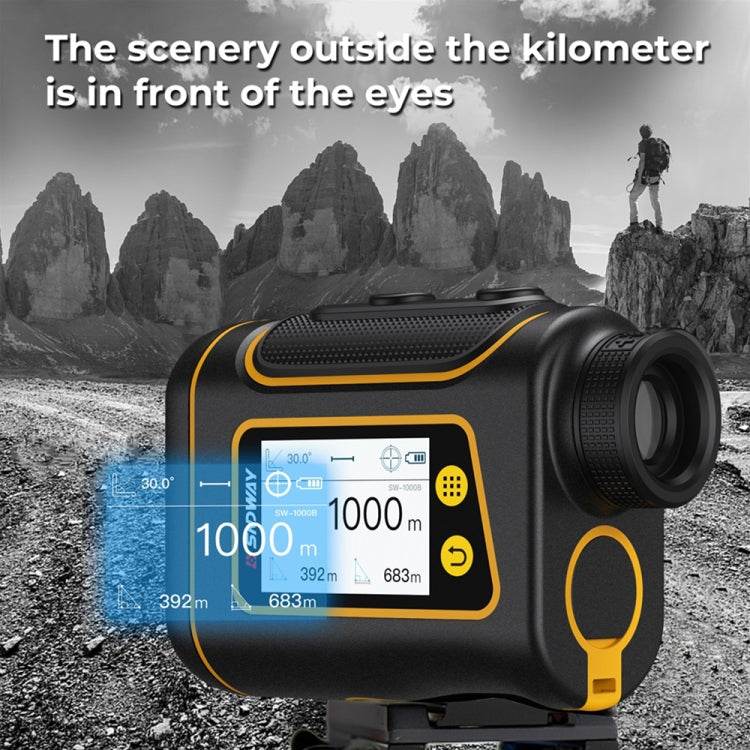 SNDWAY Rangefinder Instrument Outdoor Telescope Golf Measuring Instrument, Model: SW1000B 1000m