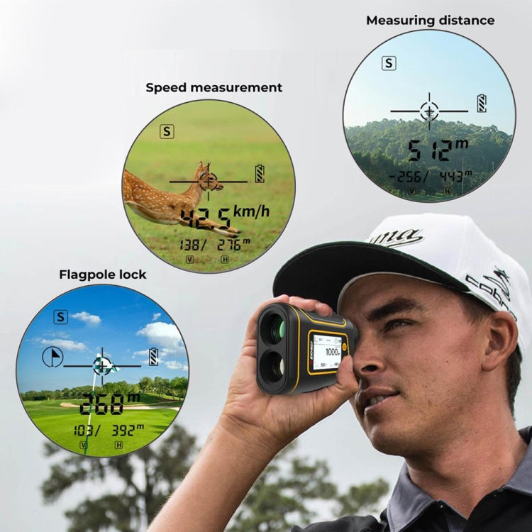 SNDWAY Rangefinder Instrument Outdoor Telescope Golf Measuring Instrument, Model: SW1000B 1000m