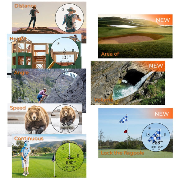 SNDWAY Rangefinder Instrument Outdoor Telescope Golf Measuring Instrument, Model: SW1000B 1000m
