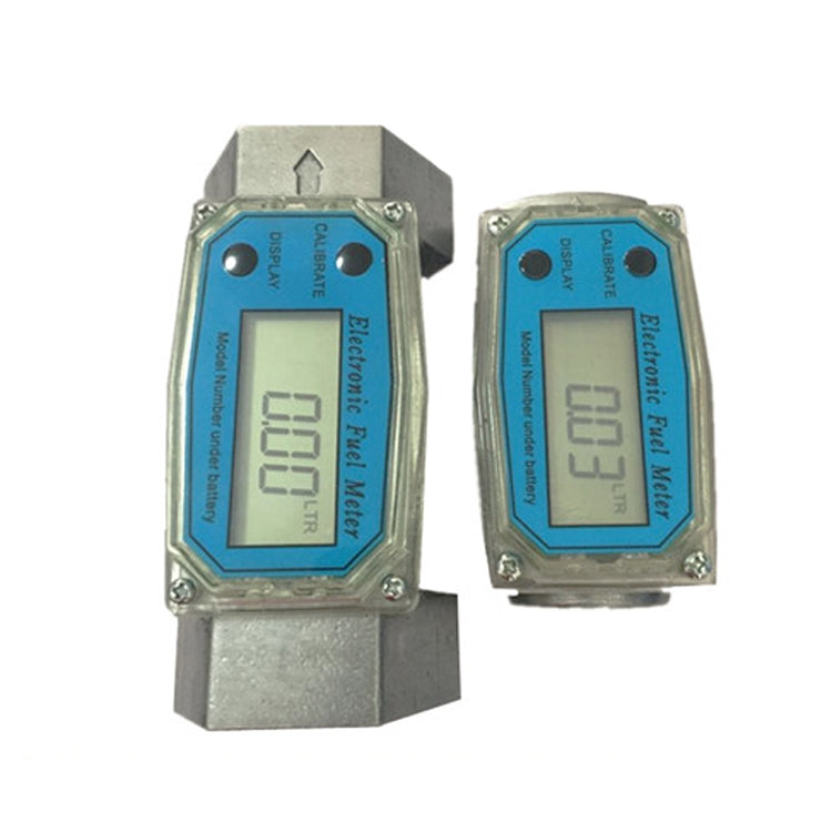 BD-H01 Electronic Display Turbine Flow Meter Metering Diesel Kerosene Methanol Urea Flow Meter Count Flow Meter, Specification: 1 Inch