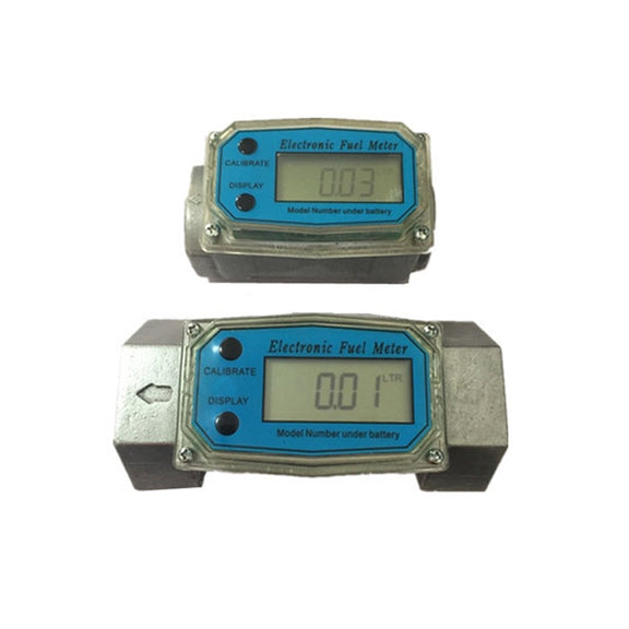 BD-H01 Electronic Display Turbine Flow Meter Metering Diesel Kerosene Methanol Urea Flow Meter Count Flow Meter, Specification: 1 Inch
