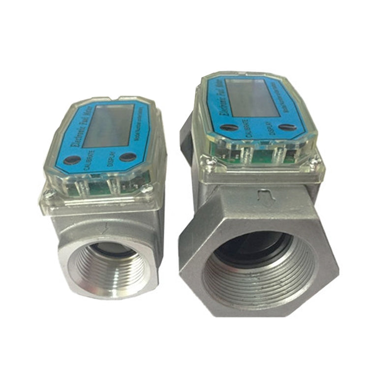 BD-H01 Electronic Display Turbine Flow Meter Metering Diesel Kerosene Methanol Urea Flow Meter Count Flow Meter, Specification: 1.5 Inch
