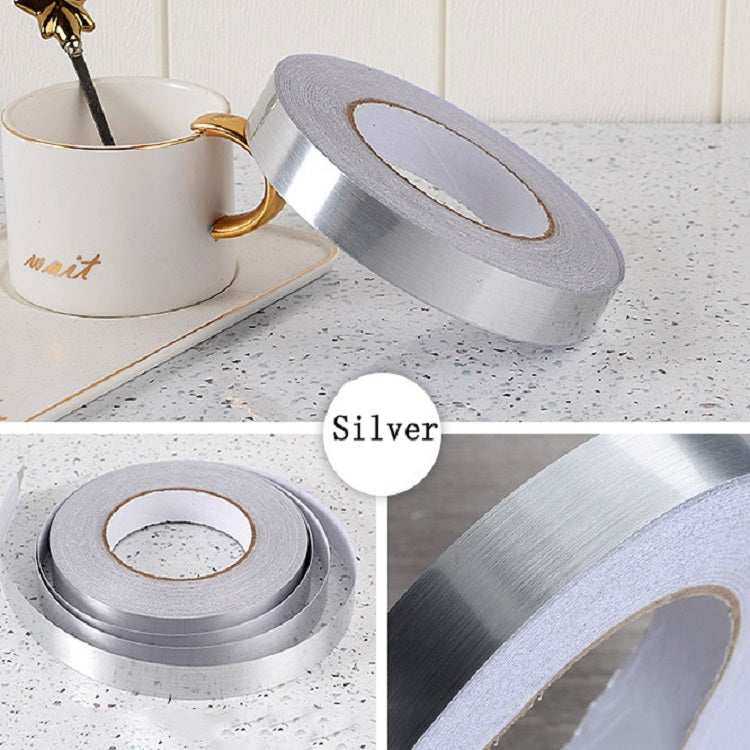 Home Decoration Self-Adhesive Ceiling Beauty Sideline Tile Beauty Seam Sticker, Specification: 5cmx10m(Brushed Silver)