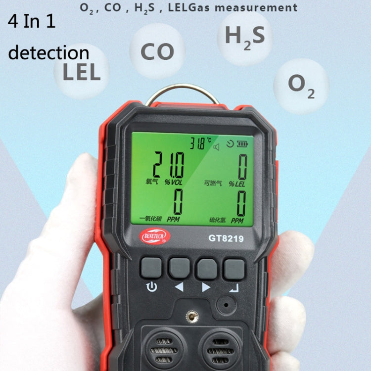 BENETECH GT8212 Carbon Monoxide Detector Combustible Gas Toxic And Harmful Detector