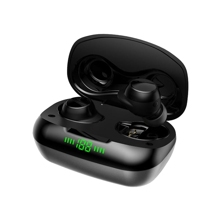 TWS-24 Bluetooth 5.0 Wireless Noise Cancelling Water-resistant Touch Control Mini Earphone Support Voice Assistant(Gray)