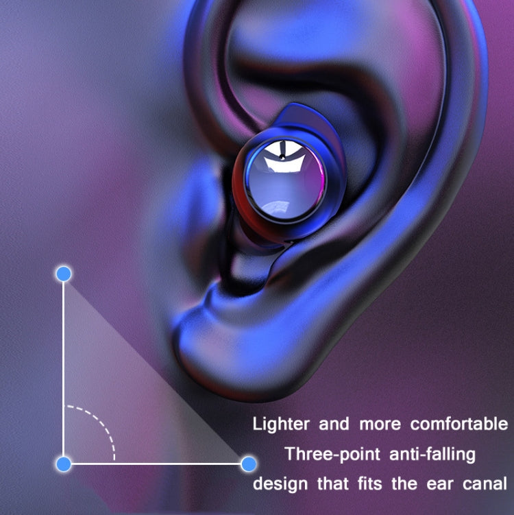 TWS-24 Bluetooth 5.0 Wireless Noise Cancelling Water-resistant Touch Control Mini Earphone Support Voice Assistant(Gray)