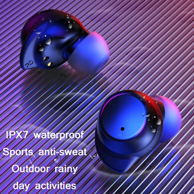 TWS-24 Bluetooth 5.0 Wireless Noise Cancelling Water-resistant Touch Control Mini Earphone Support Voice Assistant(Gray)
