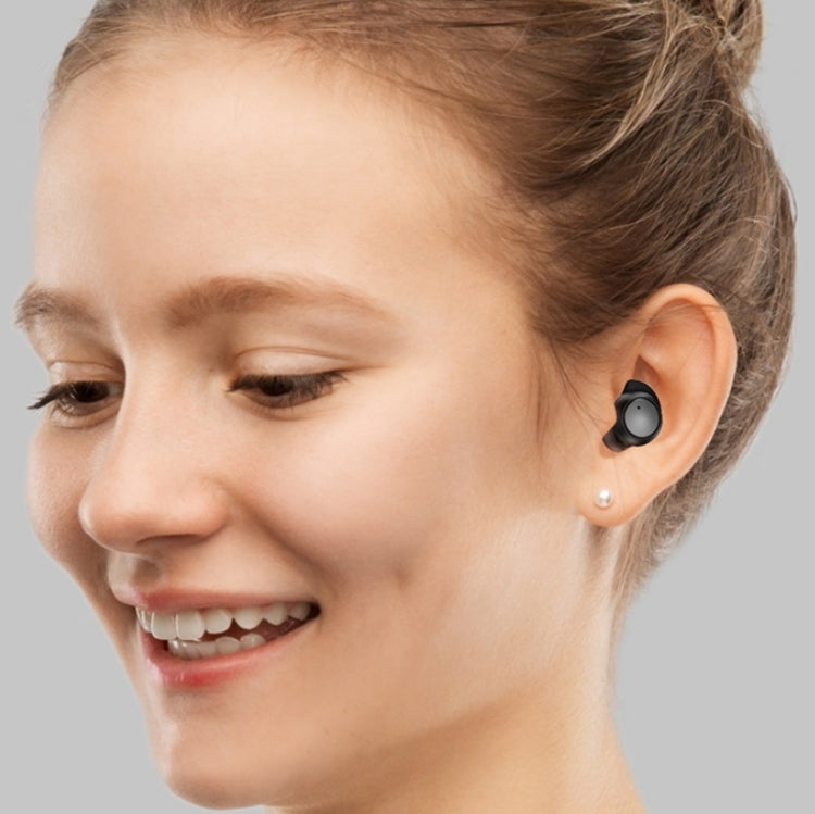 TWS-24 Bluetooth 5.0 Wireless Noise Cancelling Water-resistant Touch Control Mini Earphone Support Voice Assistant(Gray)