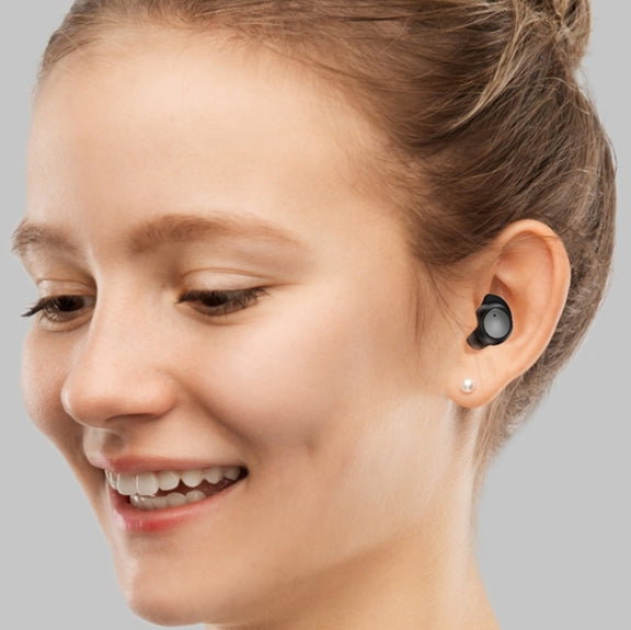TWS-24 Bluetooth 5.0 Wireless Noise Cancelling Water-resistant Touch Control Mini Earphone Support Voice Assistant(Gray)