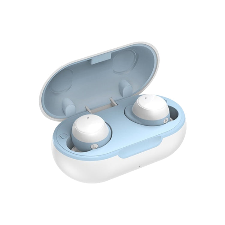 TWS-22 Bluetooth 5.0 In-Ear Sports Water-resistant Noise Cancelling Touch Control Mini Headphones(White)